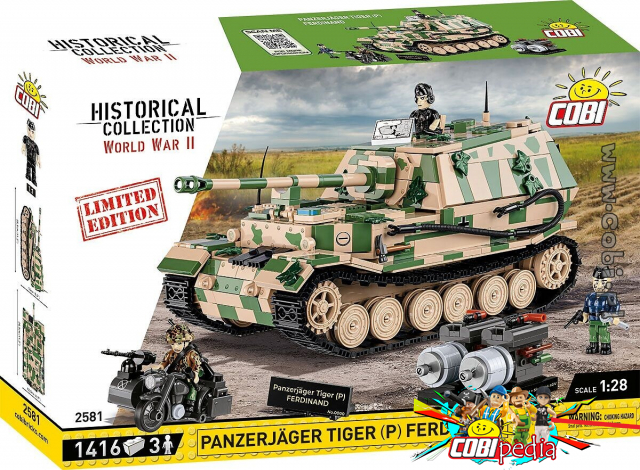 Cobi 2581 Panzerjager Tiger (P) Ferdinand Limited Edition